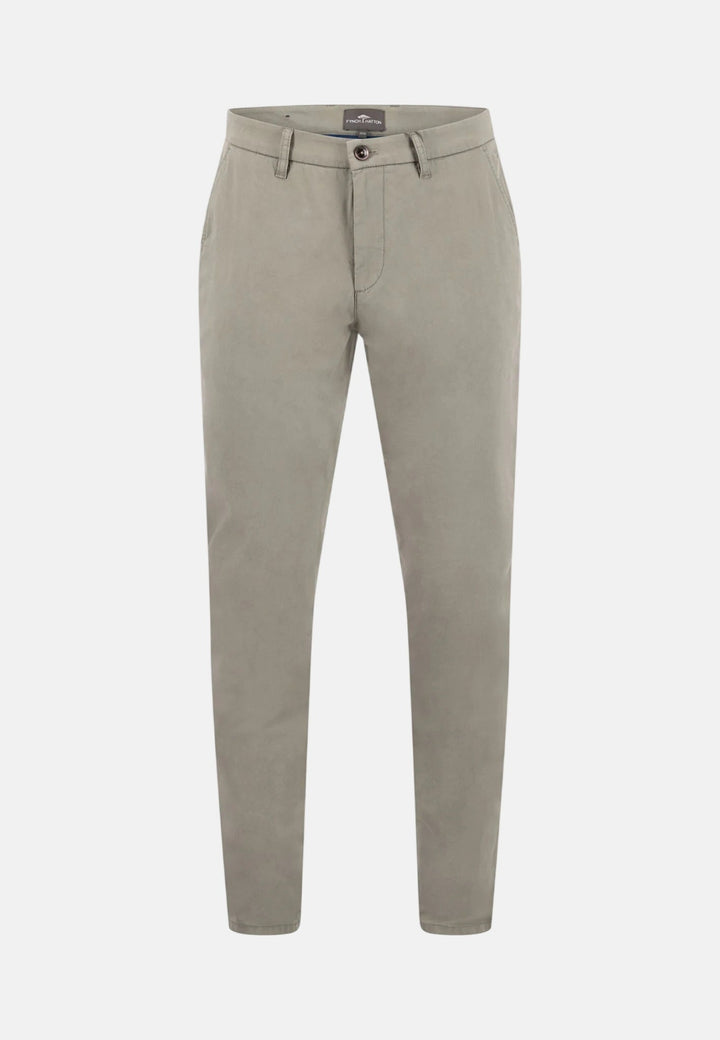 Fynch - Hatton Basic Stretch Cotton Chinos Khaki - 16132803-743-32-32 - fynch - hatton.co.uk