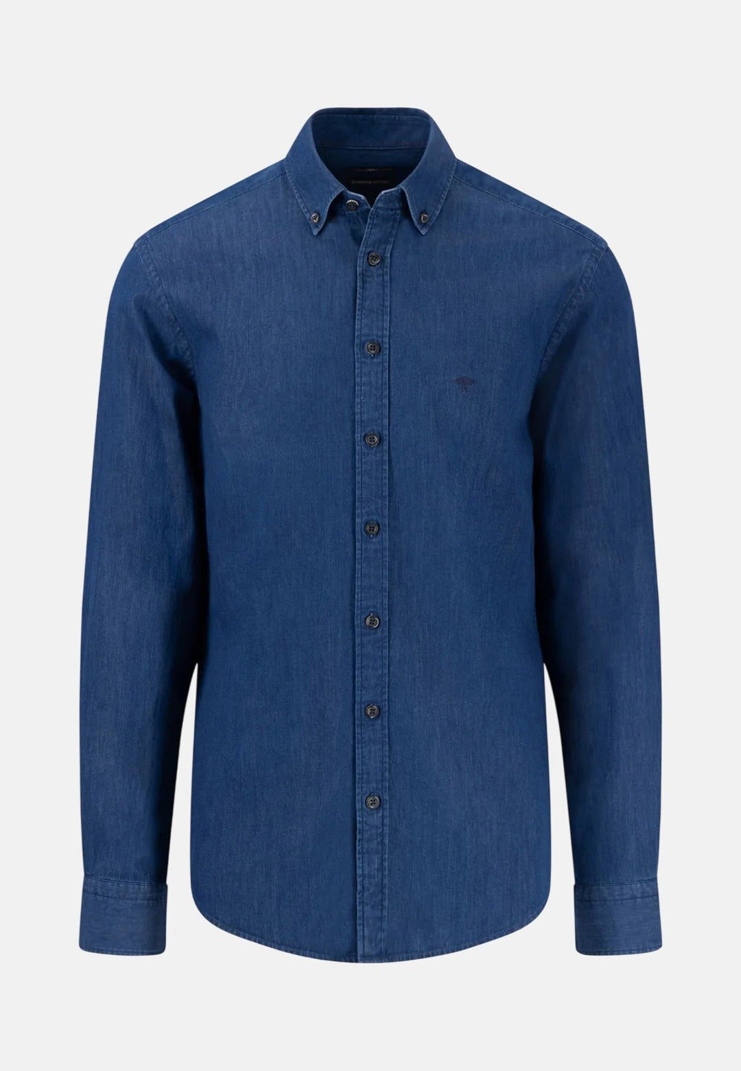 Fynch - Hatton - Button Down Denim Shirt Dark Wash - 15027030-685-S