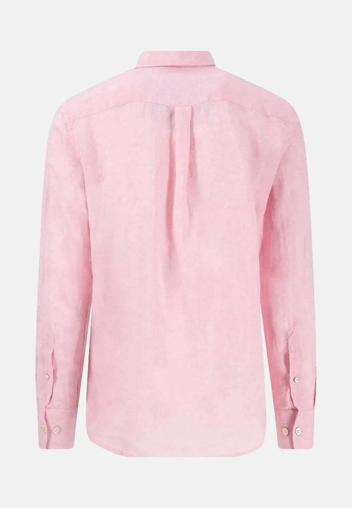 Fynch - Hatton Button Down Linen Shirt Peony 15136000-461-S