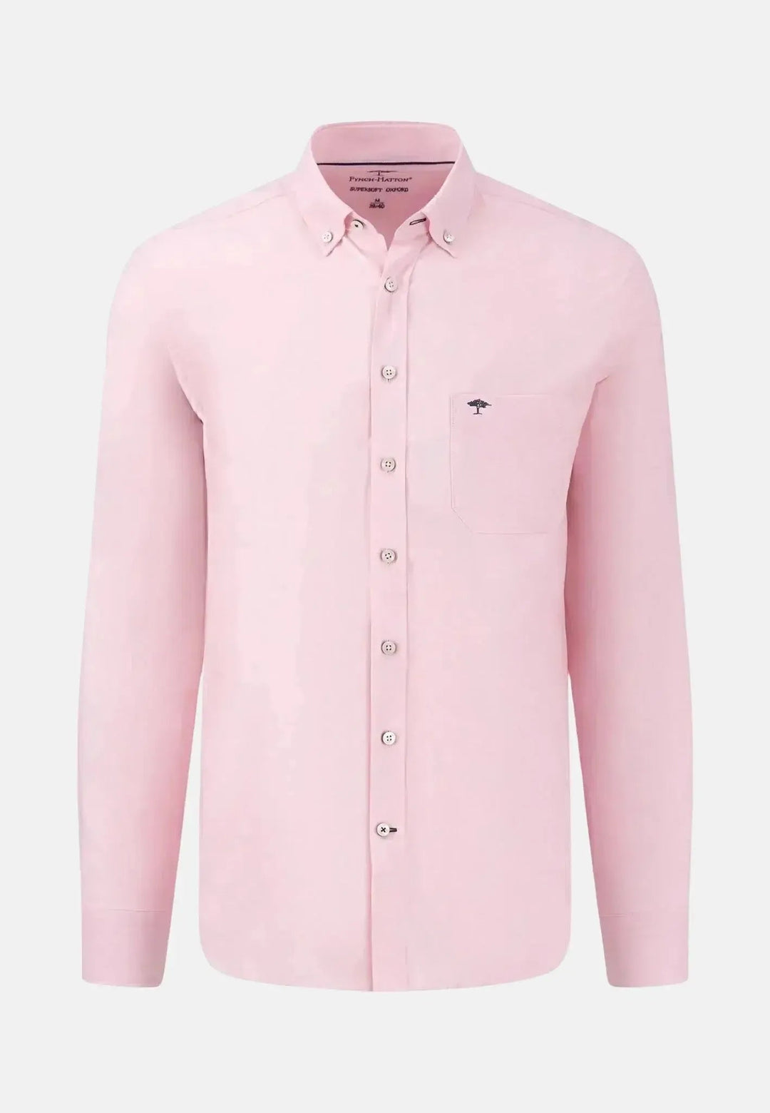 Fynch - Hatton Button Down Oxford Shirt Pink - 10005500-5550-S - fynch - hatton.co.uk