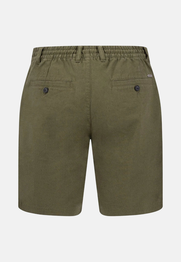 Fynch - Hatton Coli Linen Blend Bermuda Shorts Dark Khaki 16042113-719-M