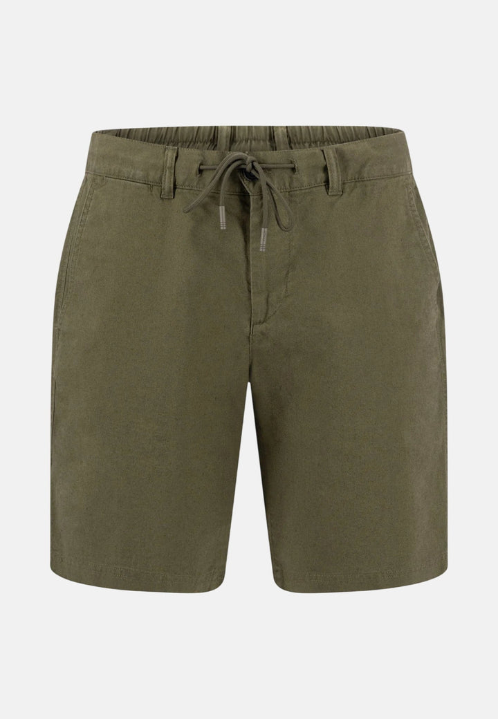 Fynch - Hatton Coli Linen Blend Bermuda Shorts Dark Khaki 16042113-719-M