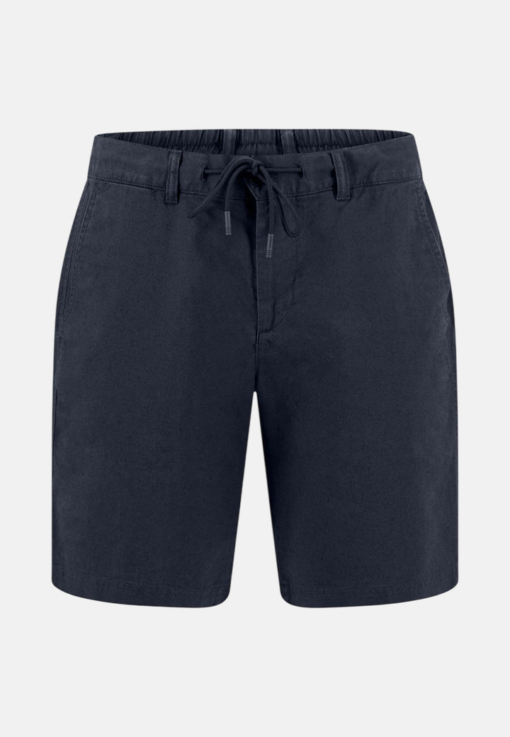 Fynch - Hatton Coli Linen Blend Bermuda Shorts Dark Navy 16042113-688-M