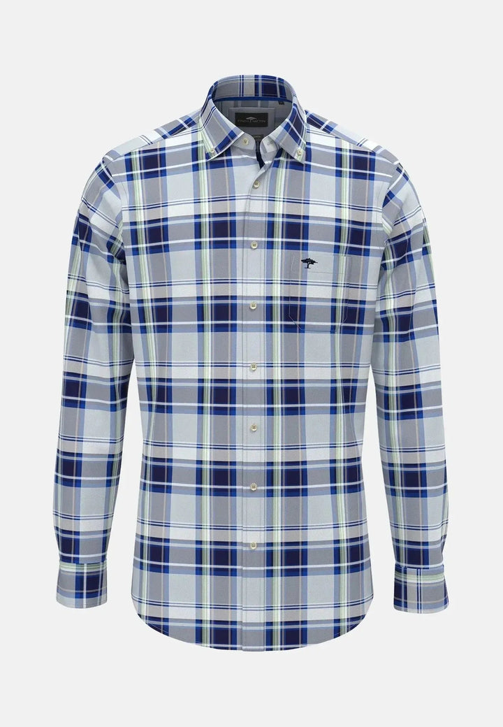 Fynch - Hatton Colorful Combi Check Shirt Navy 15138320-685-S