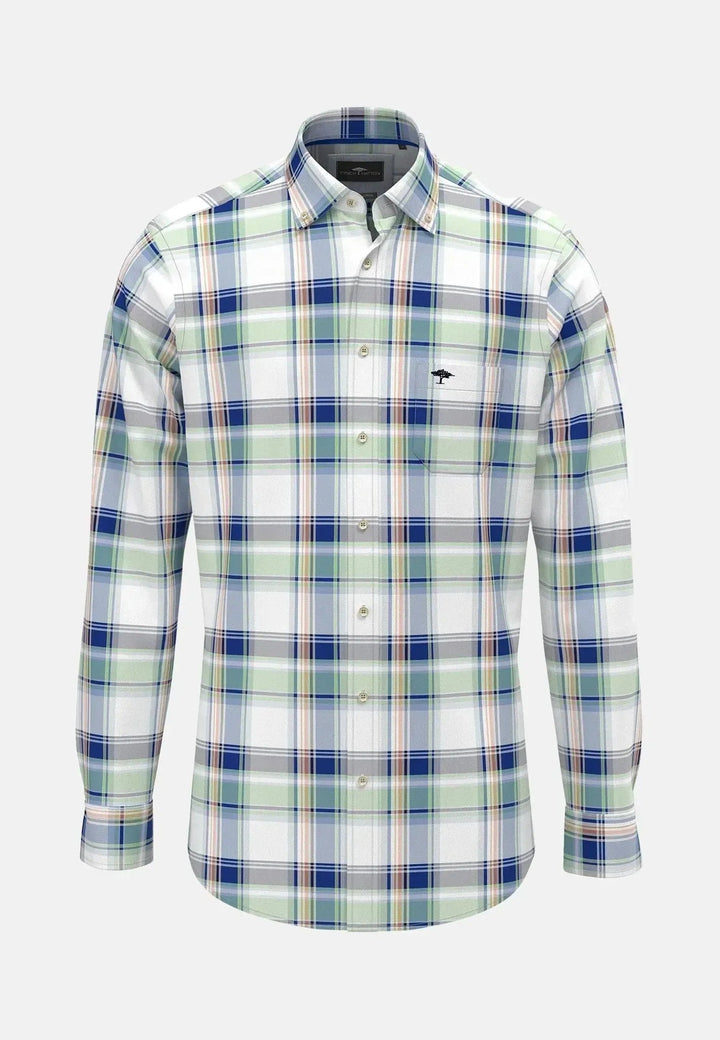 Fynch - Hatton Colorful Combi Check Shirt Strong Blue 15138320-628-S