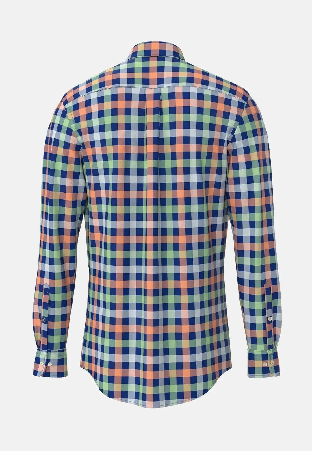 Fynch - Hatton Colorful Combi Check Shirt Sunny Orange 15138320-208-S