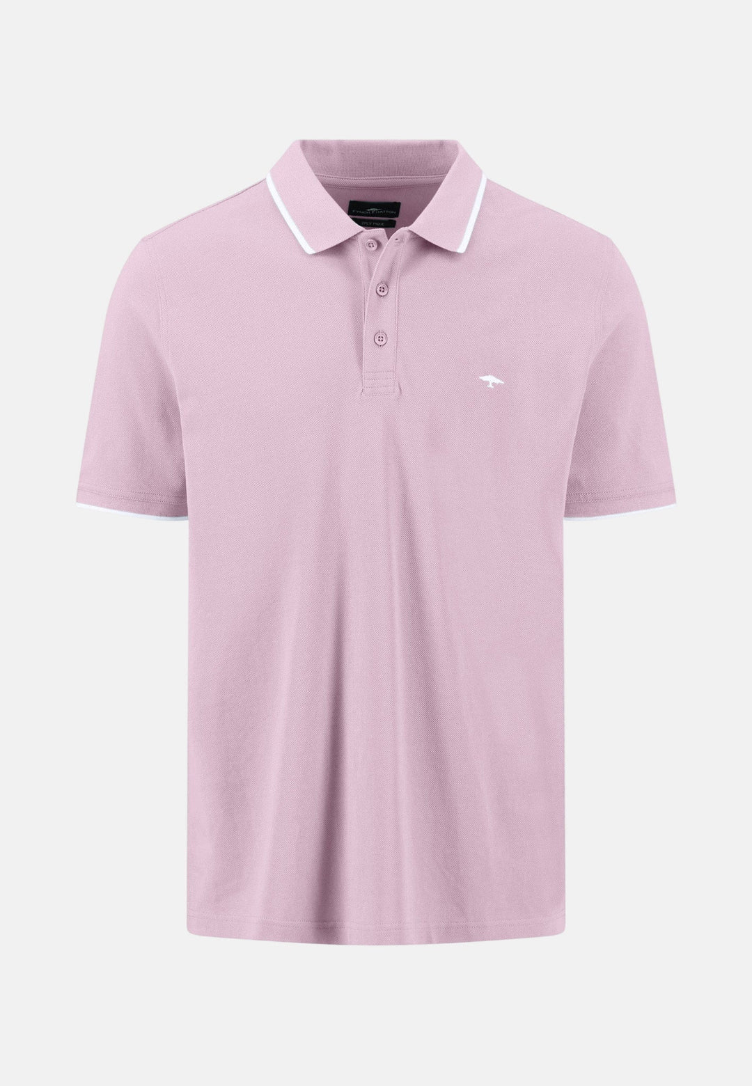 Fynch - Hatton Contrast Tipped 2 - Ply Cotton Polo Shirt Magnolia 16131801-464-M
