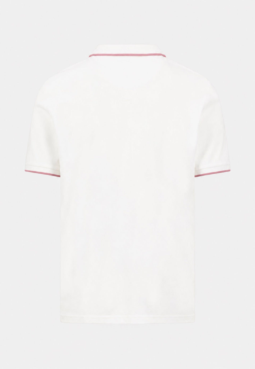 Fynch-Hatton Contrast Tipped 2-Ply Cotton Polo Shirt White 16131801-802-M