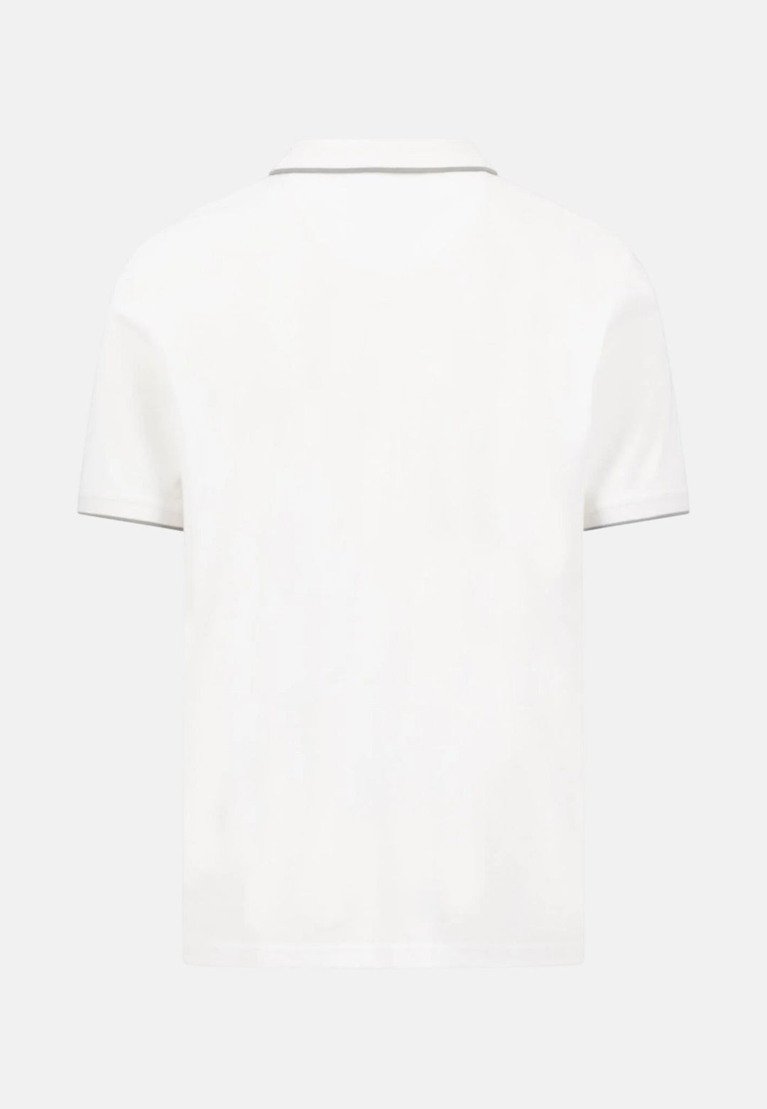 Fynch - Hatton Contrast Tipped 2 - Ply Cotton Polo Shirt White 16131801-802-M