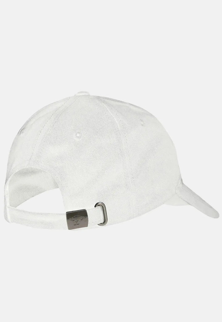 Fynch - Hatton Cotton Chino Baseball Cap White - 00000400-804-OS - fynch - hatton.co.uk