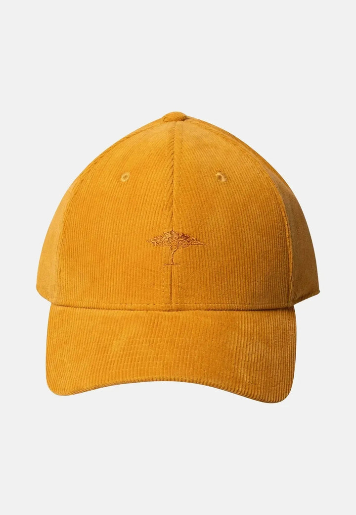 Fynch - Hatton Cotton Corduroy Baseball Cap Amber - 15090420-117-OS - fynch - hatton.co.uk