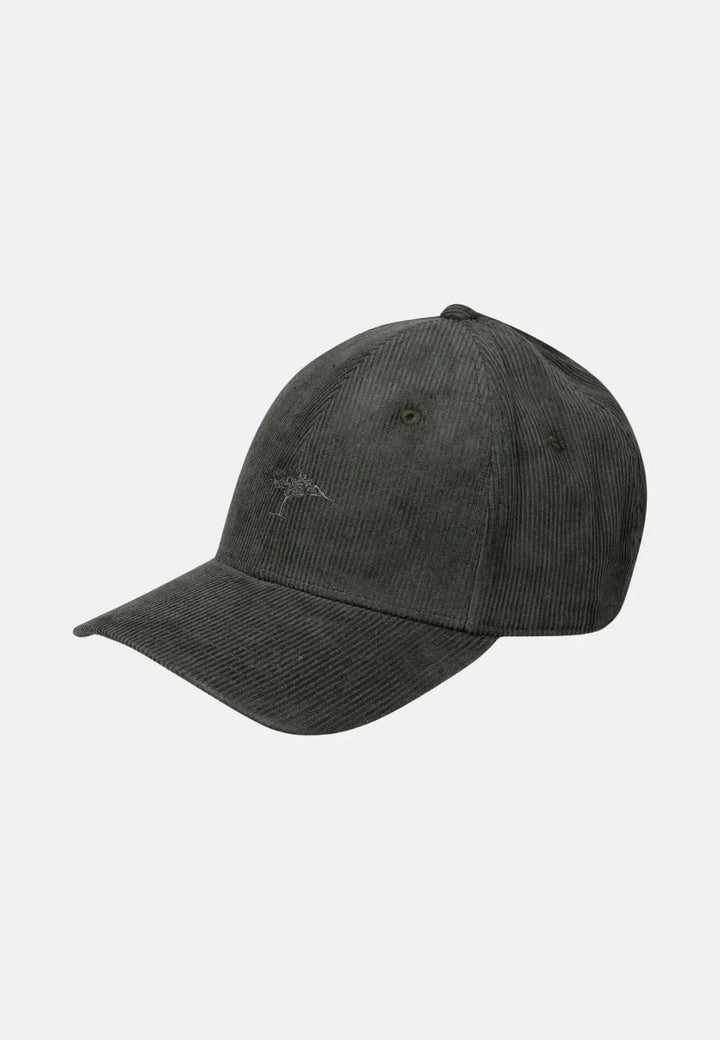 Fynch - Hatton Cotton Corduroy Baseball Cap Dark Ivy - 15090420-737-OS - fynch - hatton.co.uk
