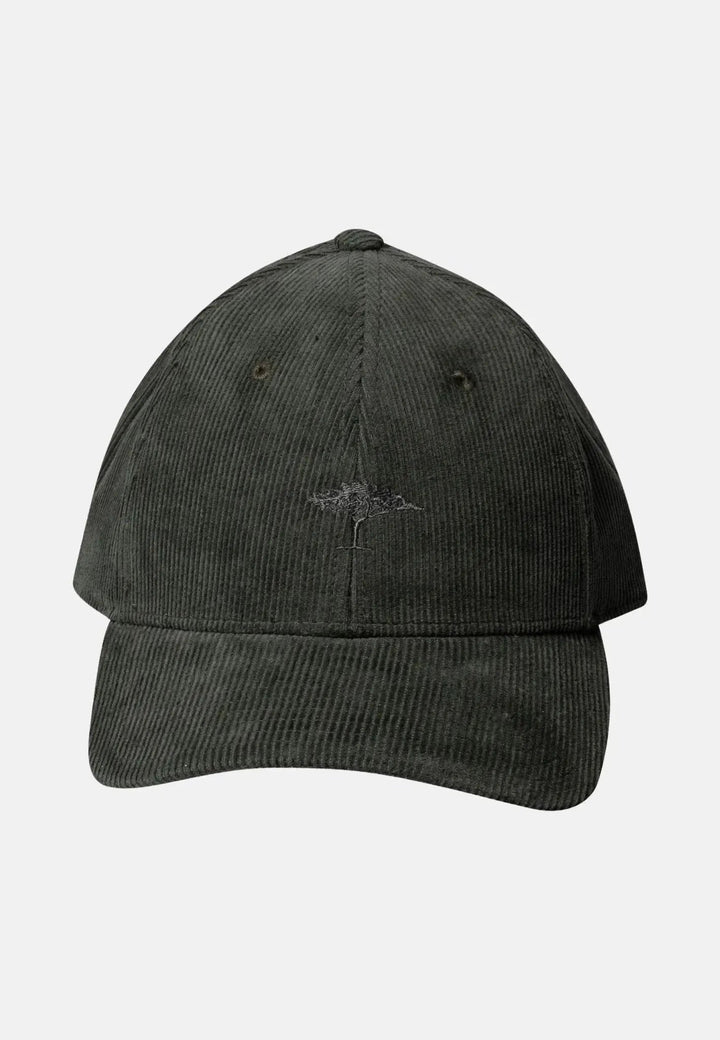 Fynch - Hatton Cotton Corduroy Baseball Cap Dark Ivy - 15090420-737-OS - fynch - hatton.co.uk