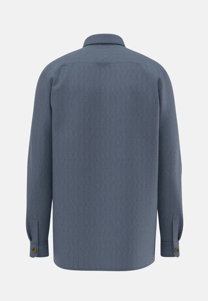 Fynch - Hatton Cotton Corduroy Overshirt Cloud Blue - 15098004-625-S - fynch - hatton.co.uk