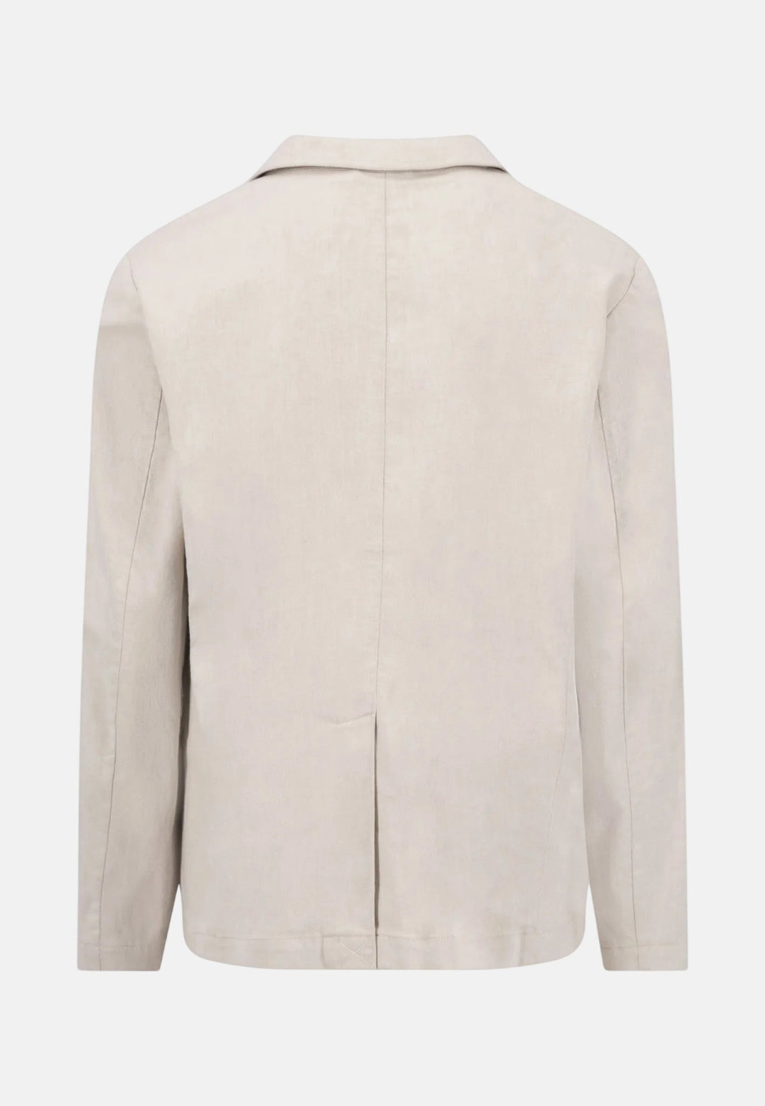 Fynch - Hatton Cotton Linen Blend Twotone Structured Blazer Stone 16032820-834-M