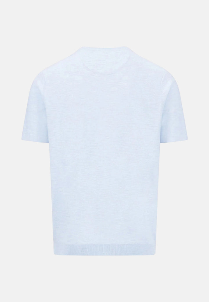 Fynch - Hatton Cotton Linen Fine Knit T-Shirt New Breeze 1603701-653-M