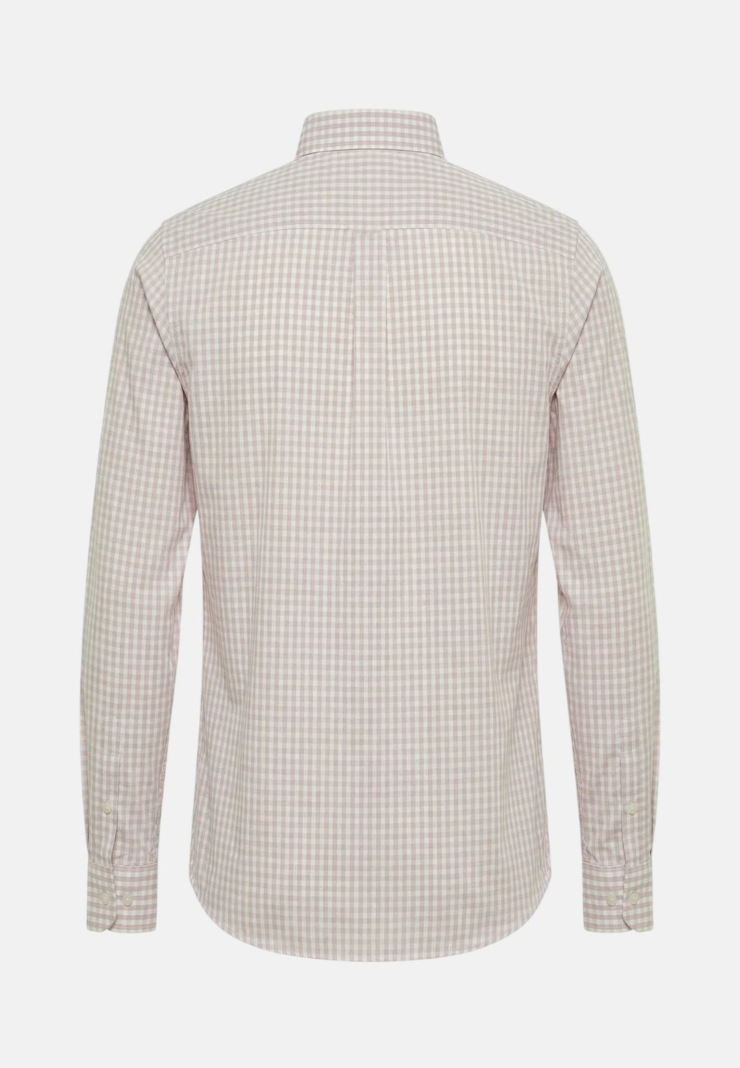 Fynch - Hatton Cotton Oxford Check Button Down Shirt Magnolia - 16138450-464-M - fynch - hatton.co.uk