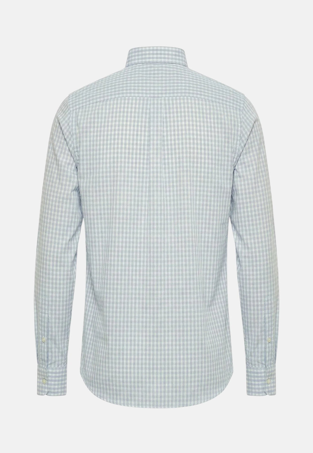 Fynch - Hatton Cotton Oxford Check Button Down Shirt New Breeze - 16138450-653-M - fynch - hatton.co.uk