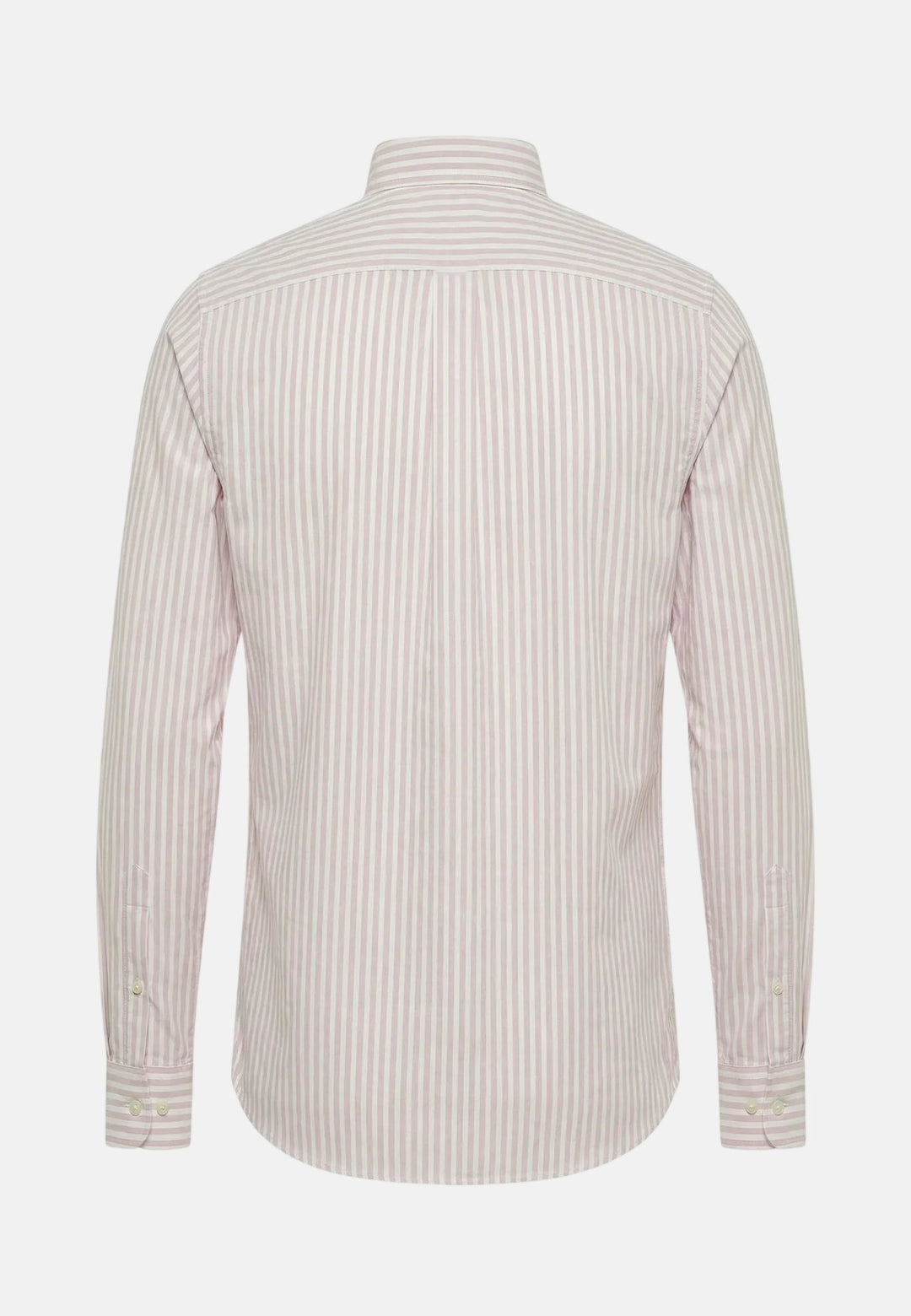 Fynch - Hatton Cotton Oxford Stripe Button Down Shirt Magnolia - 16138440-464-M - fynch - hatton.co.uk