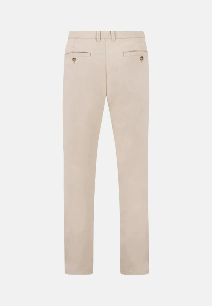 Fynch - Hatton - Cotton Stretch Chinos Beige - 15022830-833-32-32 - uk