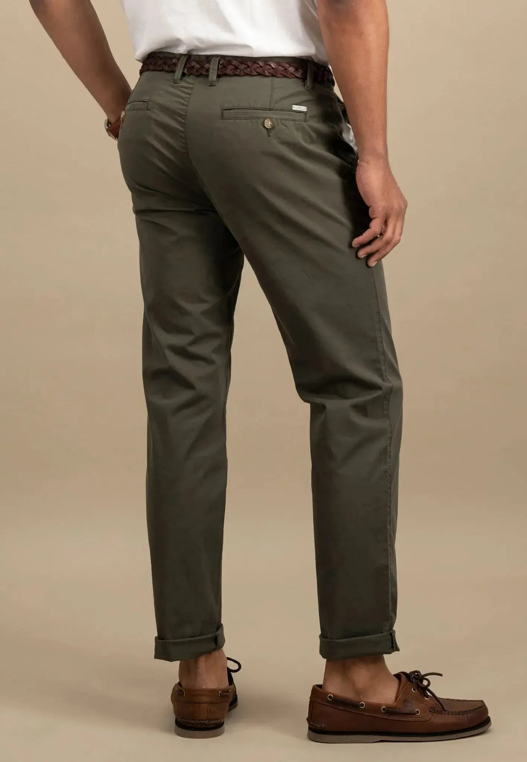 Fynch - Hatton - Cotton Stretch Chinos Dusty Forest - 15022830-716-32-32 - uk