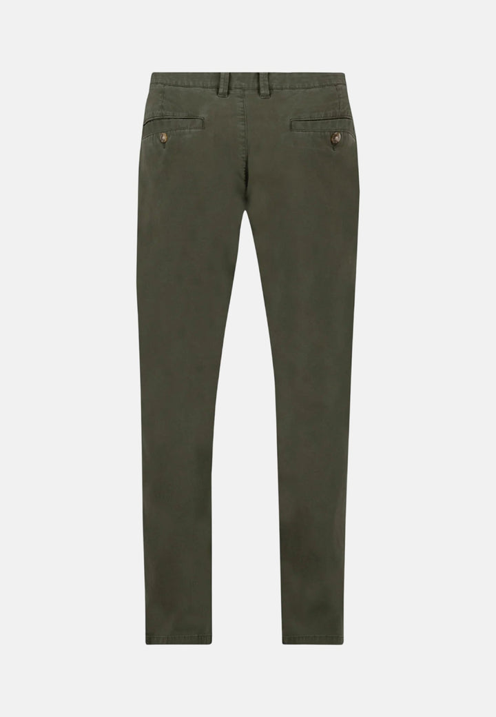 Fynch - Hatton - Cotton Stretch Chinos Dusty Forest - 15022830-716-32-32 - uk