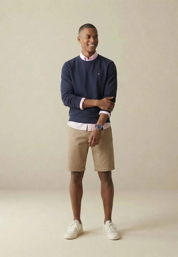 Fynch - Hatton Crewneck Sweatshirt Navy - 16131350-690-M - fynch - hatton.co.uk