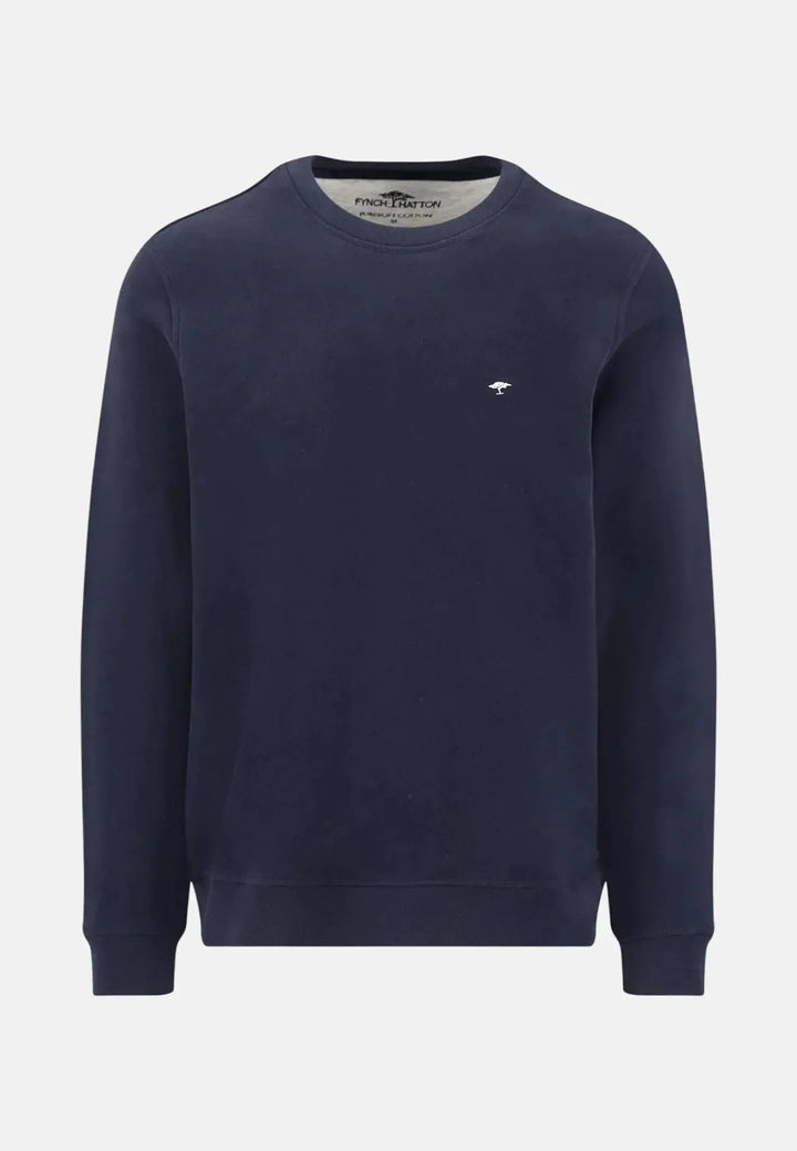Fynch - Hatton Crewneck Sweatshirt Navy - 16131350-690-M - fynch - hatton.co.uk