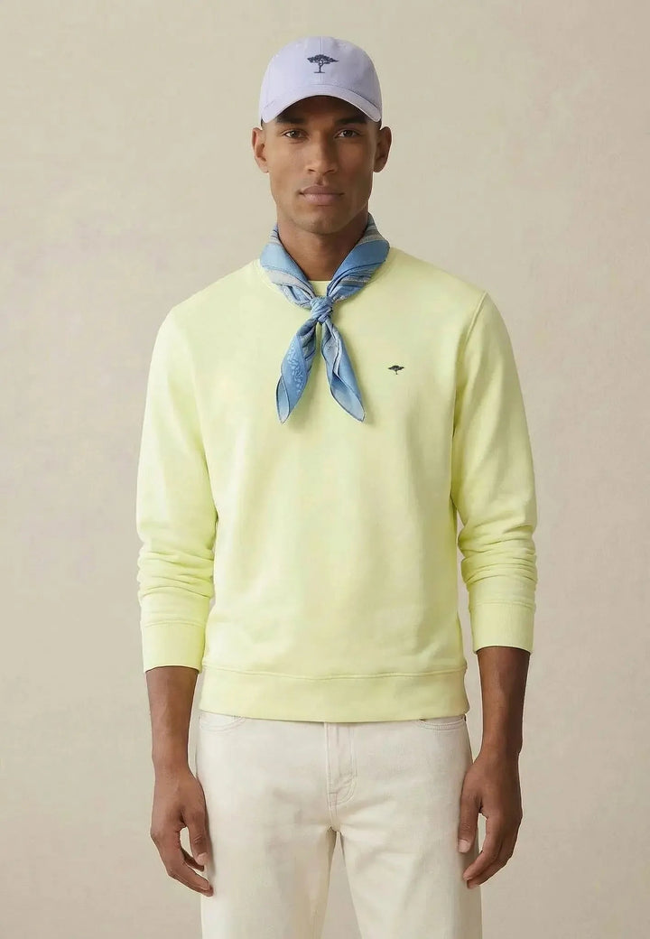Fynch - Hatton Crewneck Sweatshirt Pear - 16131350-739-M - fynch - hatton.co.uk