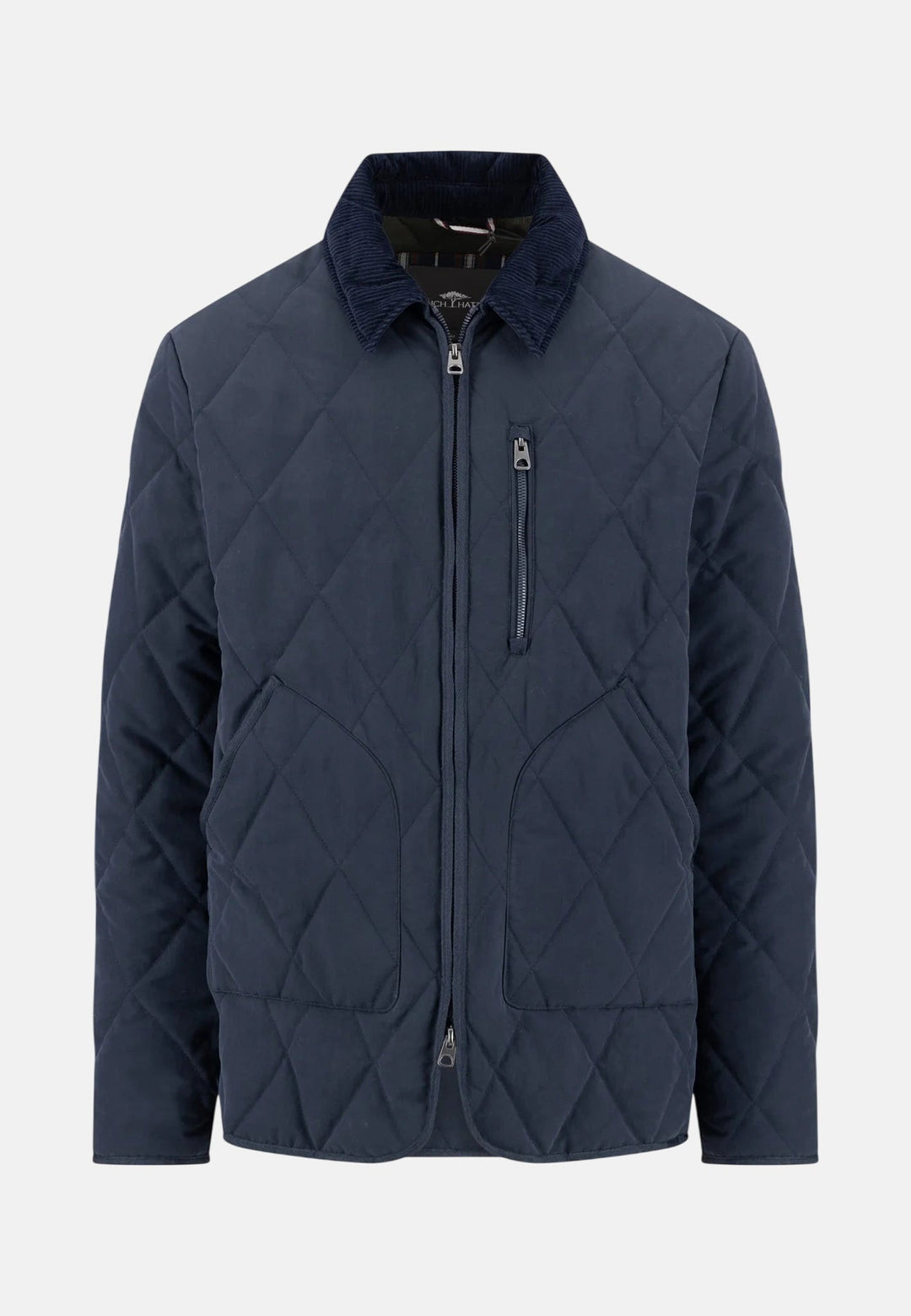 Fynch-Hatton Diamond Quilted Lightweight Jacket Dark Navy 16092617-688-M