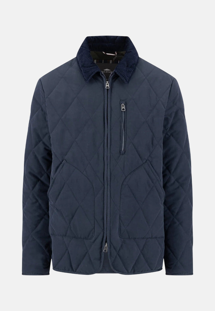 Fynch-Hatton Diamond Quilted Lightweight Jacket Dark Navy 16092617-688-M