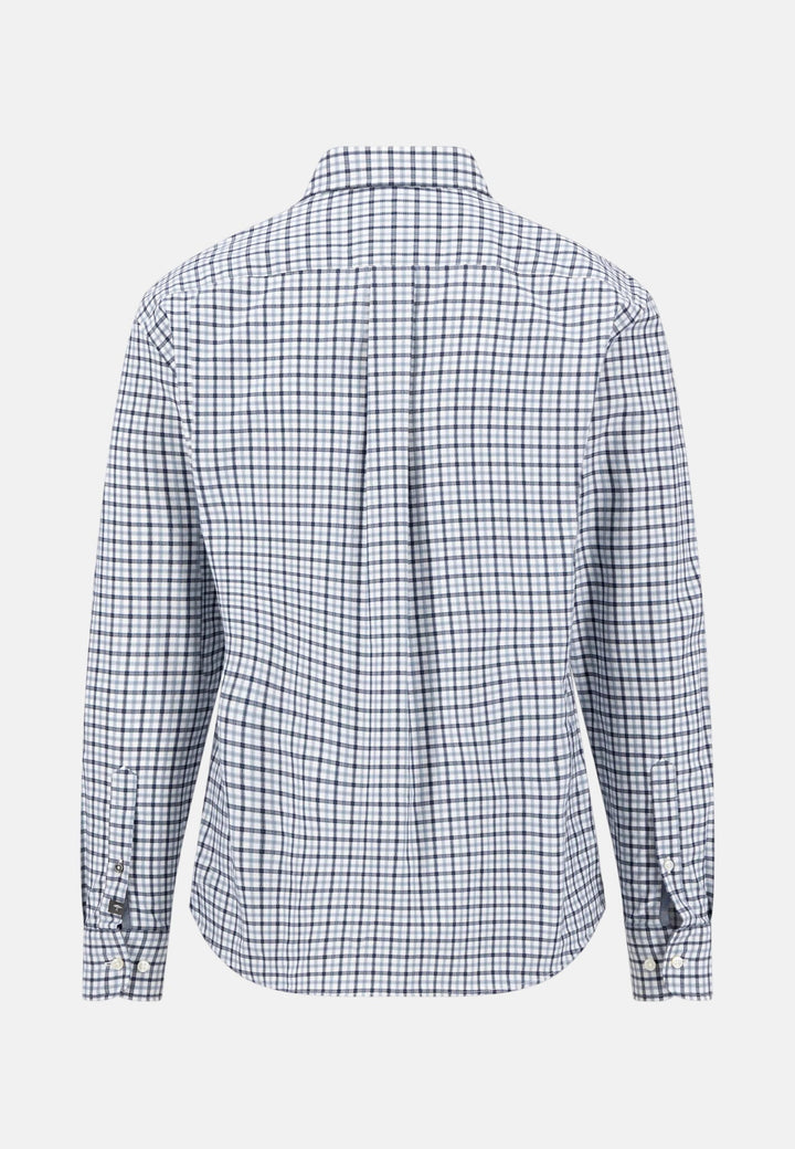 Fynch-Hatton Dobby Check Button Down Shirt Air Blue 16086190-660-M