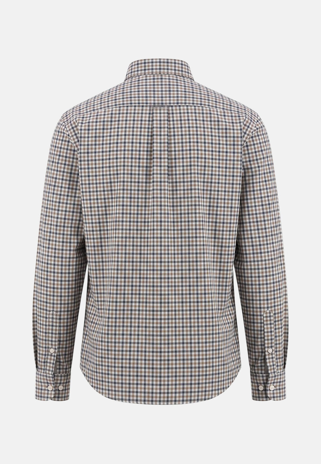 Fynch-Hatton Dobby Check Button Down Shirt Teal 16086190-673-S
