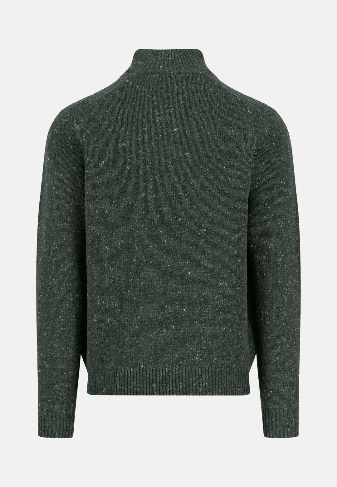 Fynch - Hatton Donegal Wool 1/4 Zip Knit Dark Ivy 1510346-737-S