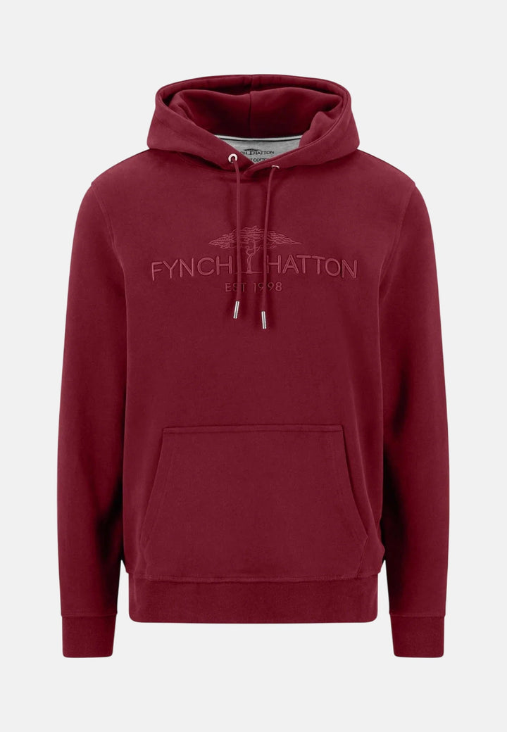 Fynch-Hatton Embroidered Logo Hoodie Brick 16141355-346-S