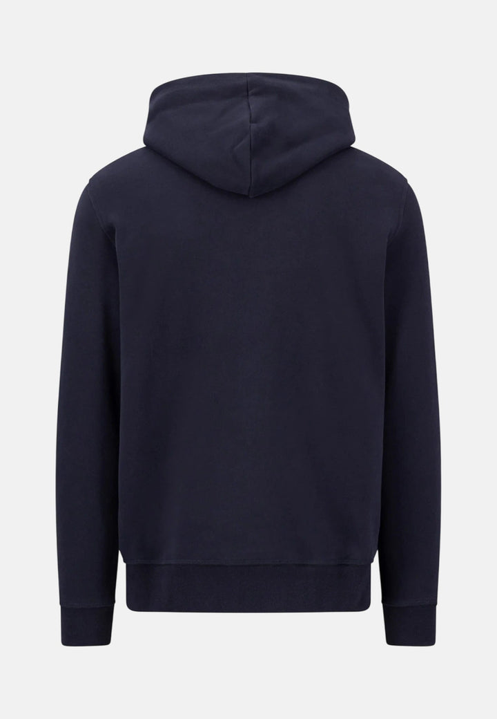 Fynch-Hatton Embroidered Logo Hoodie Navy 16141355-685-S