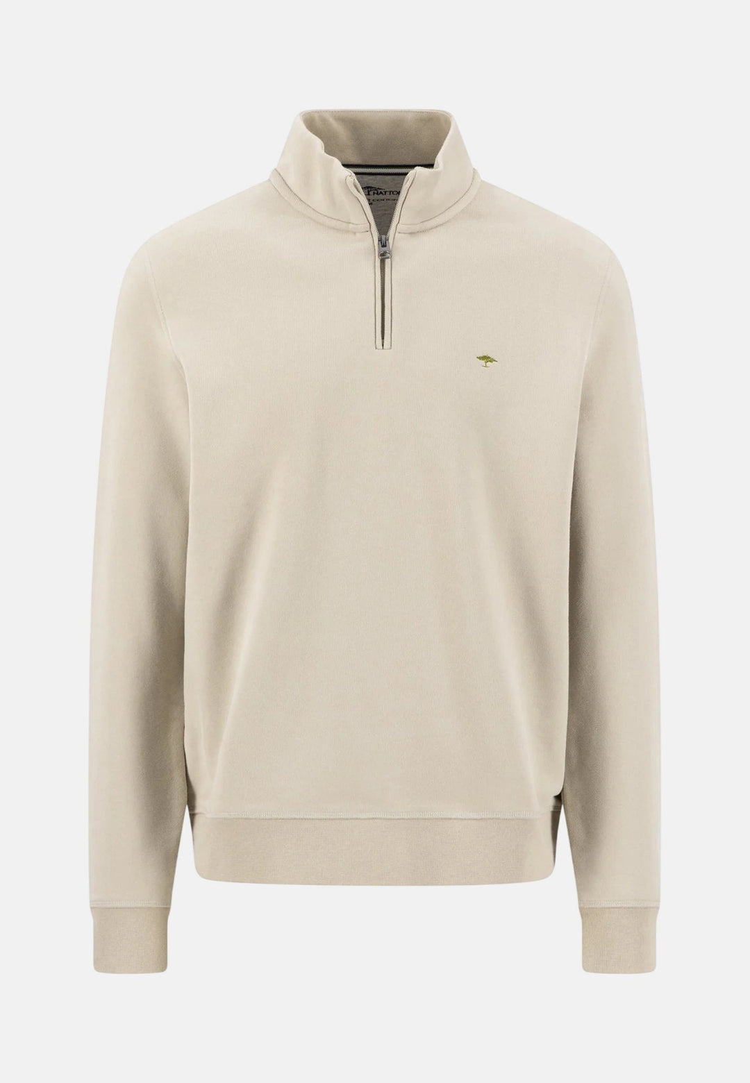 Fynch-Hatton Essential 1/4 Zip Sweatshirt Clay 16141351-848-S