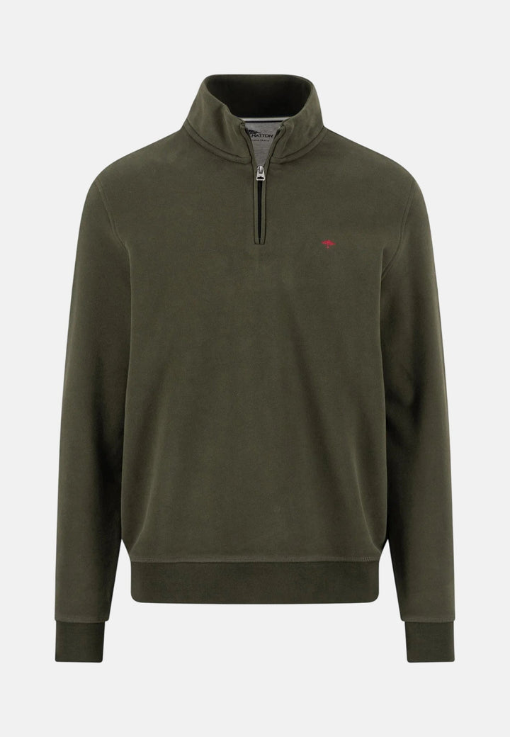 Fynch-Hatton Essential 1/4 Zip Sweatshirt Cypress 16141351-749-M