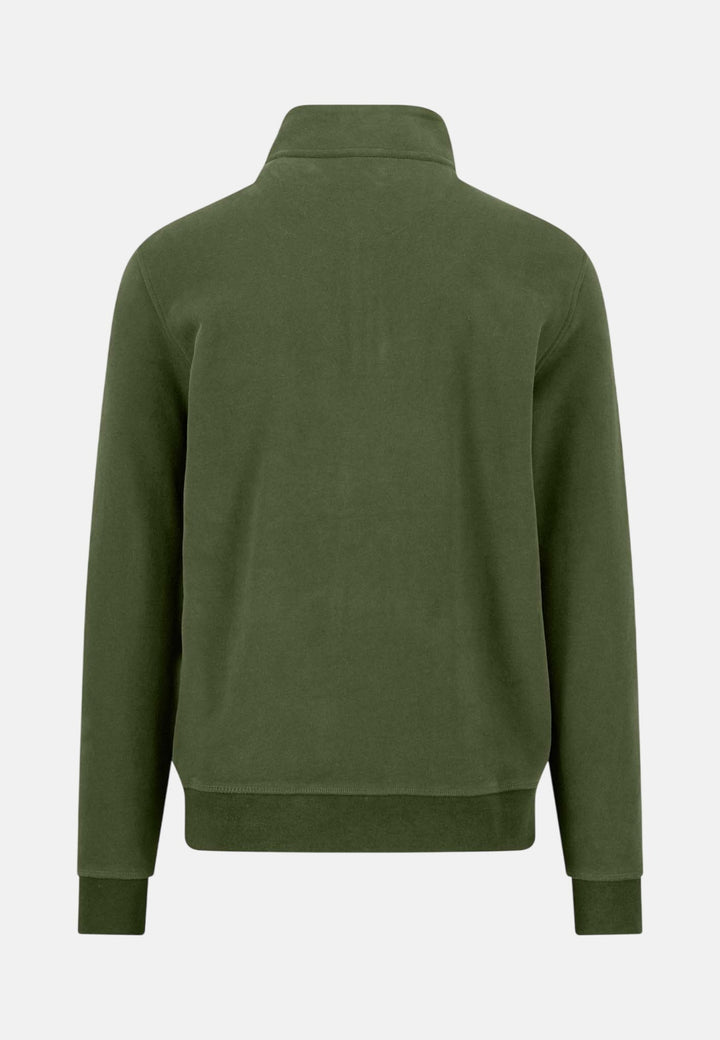 Fynch-Hatton Essential 1/4 Zip Sweatshirt Moss 16141351-748-M