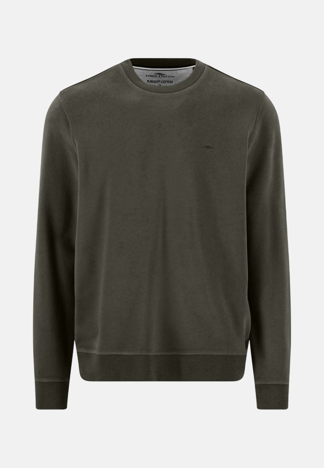 Fynch-Hatton Essential Crewneck Sweatshirt Cypress 16141350-749-S