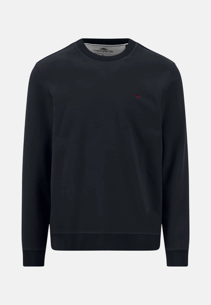 Fynch-Hatton Essential Crewneck Sweatshirt Navy 16141350-685-M