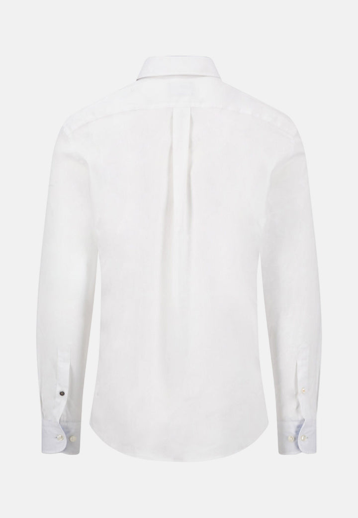 Fynch - Hatton Essential Dobby Stripe Shirt White - 16136080-802-M - fynch - hatton.co.uk