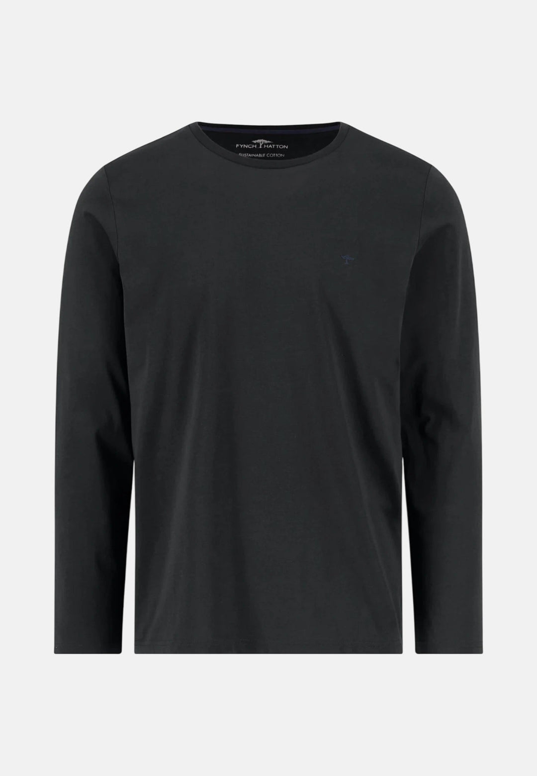 Fynch-Hatton Essential Long Sleeve T-Shirt Black 16141510-999-S