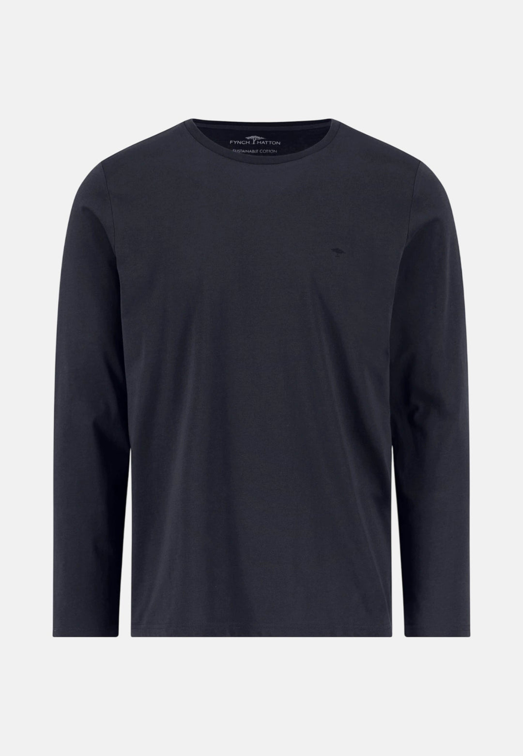 Fynch-Hatton Essential Long Sleeve T-Shirt Navy 16141510-685-S