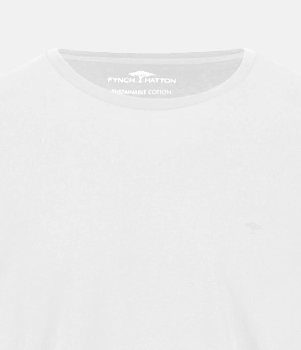 Fynch-Hatton Essential Long Sleeve T-Shirt White 16141510-802-M