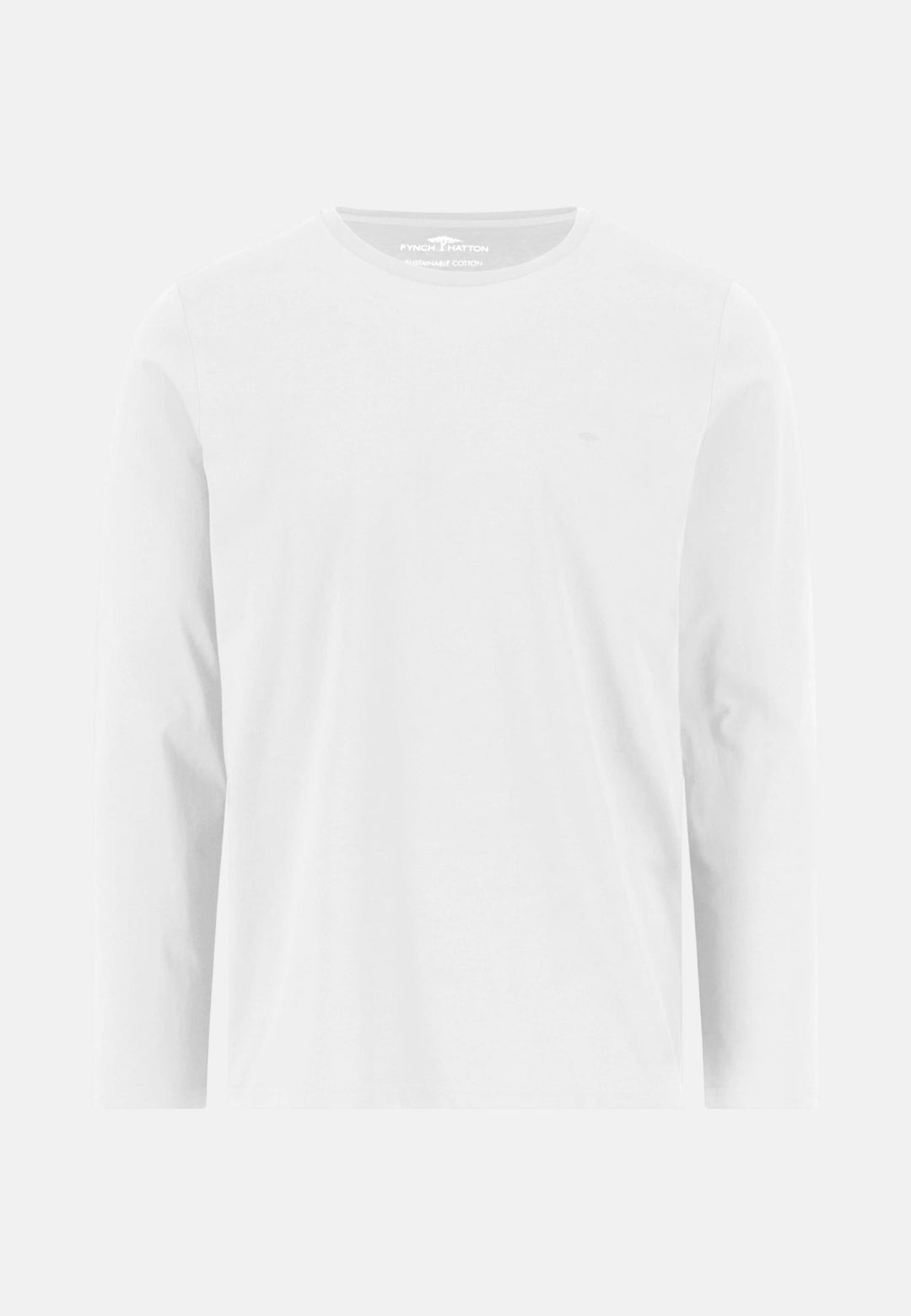 Fynch-Hatton Essential Long Sleeve T-Shirt White 16141510-802-M