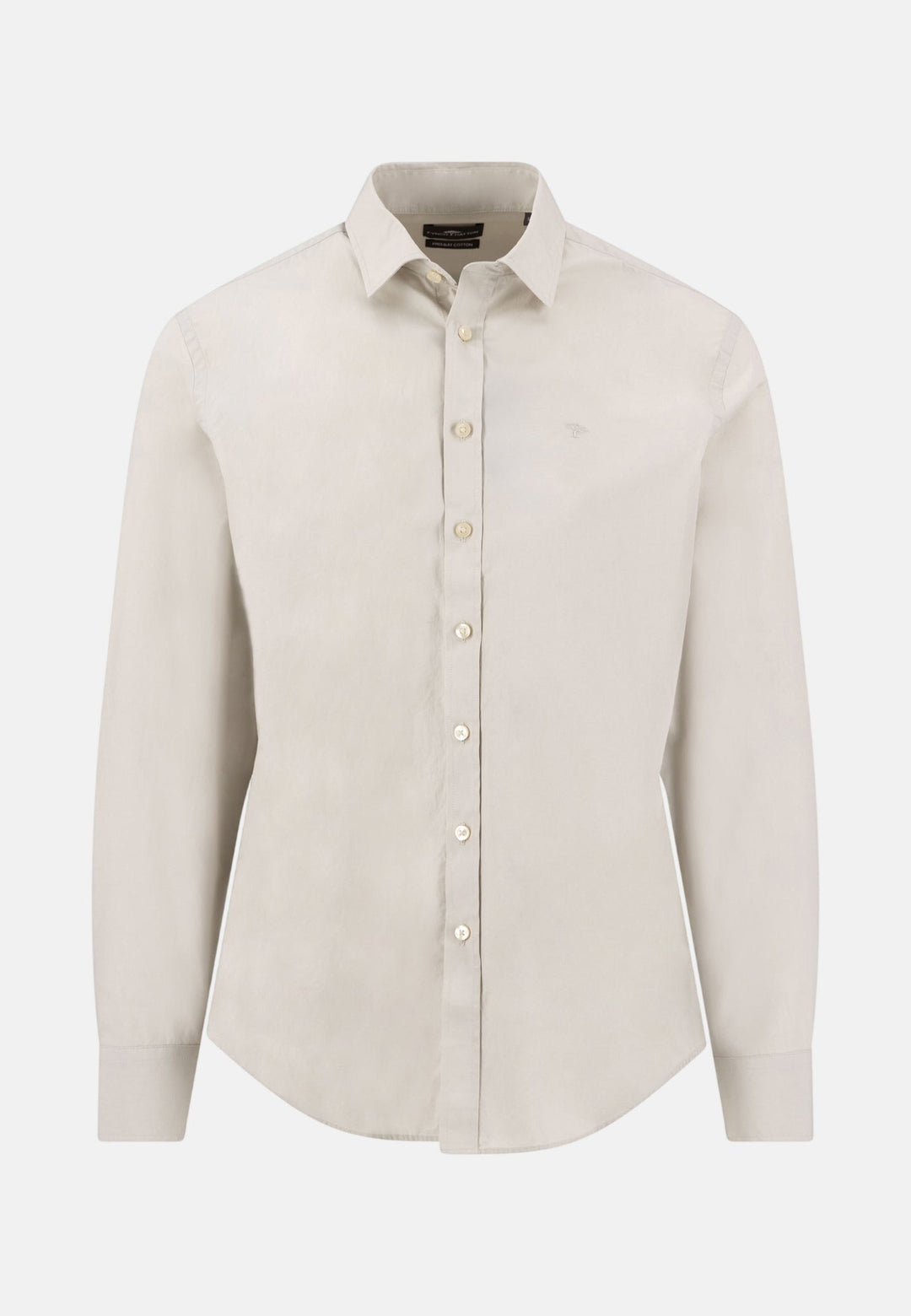 Fynch - Hatton Essential Poplin Shirt Cement 16139010-828-M