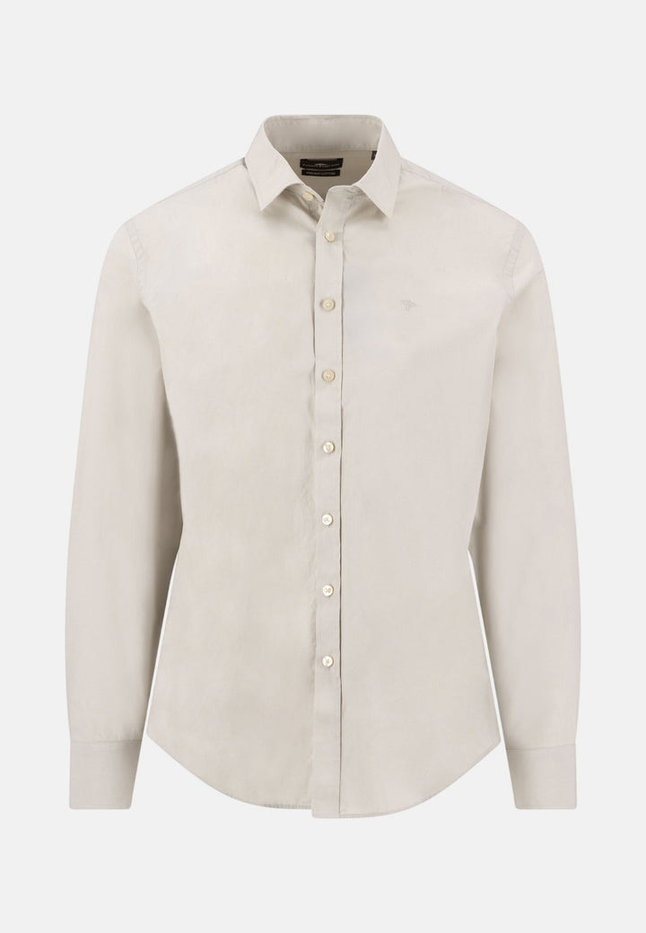 Fynch - Hatton Essential Poplin Shirt Cement 16139010-828-M