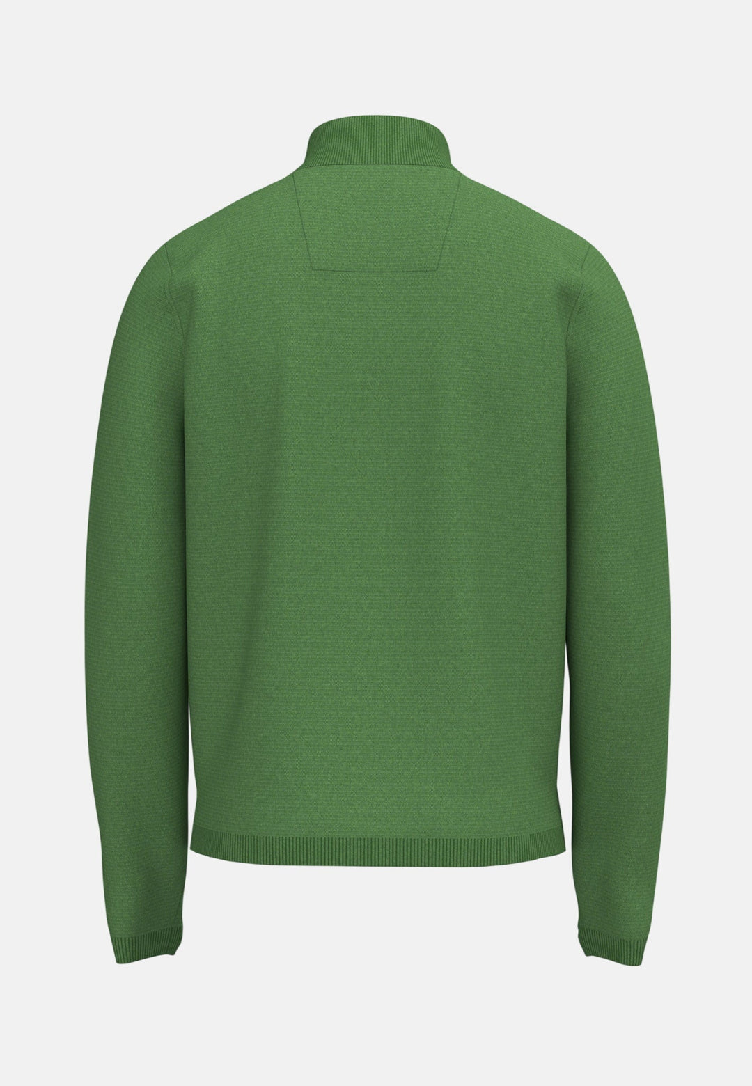 Fynch - Hatton Fine Knit Air Cotton 1/4 Zip Sweater Avocado - 1602316-740-M - fynch - hatton.co.uk