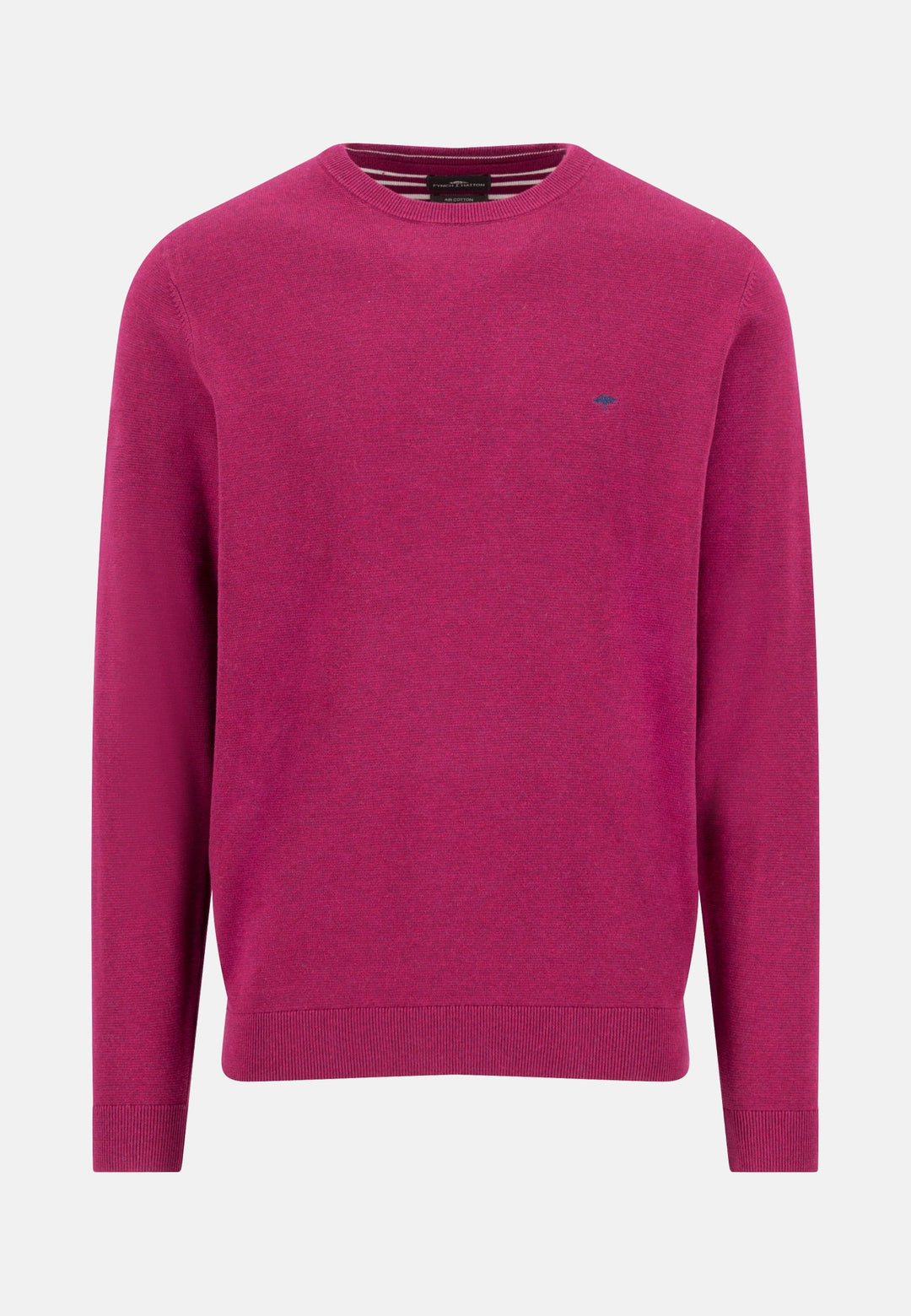 Fynch-Hatton Fine Knit Air Cotton Crewneck Sweater Grape 1607314-416-M